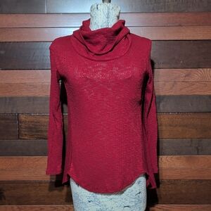 Artesia Women's Red Cowl Neck Sweater